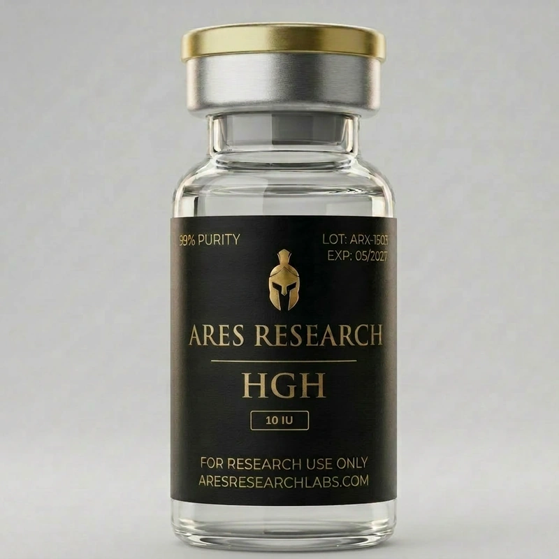 HGH research vial — premium laboratory grade